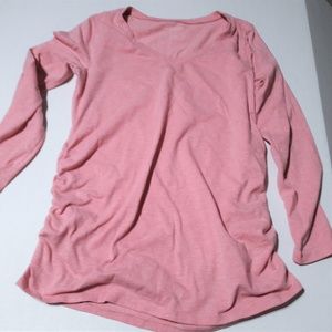 Long Sleeve Tee Maternity Size Medium Pink